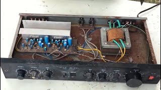 Restoring a Deteriorated Audio Amplifier  Restoring a Deteriorated Audio Amplifier [upl. by Nolak]