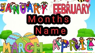 Months of the Year Song  Learn the 12 Months  Kindergarten Preschool kidslearningzone [upl. by Yks]