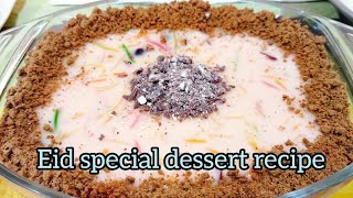 Eid special dessert recipehealthy and delicious dessert recipe [upl. by Llatsyrk]