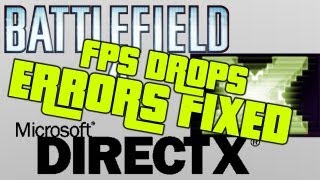 BF4 DirectX Error  FPS DROP FIX FIX ALL DirectX Errors and Frame drops in Battlefield 4 [upl. by Anilra]