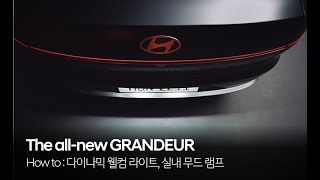 디 올 뉴 그랜저The allnew GRANDEUR 하우투 – 다이나믹 웰컴 라이트 실내 무드 램프  현대자동차 [upl. by Grosvenor289]