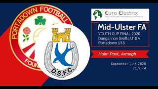 Mid Ulster Youth Cup Final 2020  Dungannon Swifts U18 v Portadown U18 [upl. by Auhsoj]