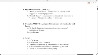 Polity  UPSC  Prelims  Sectional Revision  1 [upl. by Aicsila279]