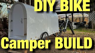 50 DIY Bike Camper Emergency Shelter Tiny House Build [upl. by Papp627]