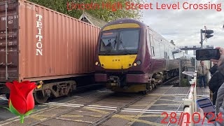 Warbling Alarm  Double Pass amp Hangman Lincoln High Street level Crossing 281024 [upl. by Trebornhoj]