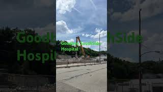 Demolition of Southside Hospital  Pittsburgh [upl. by Eelanaj]