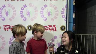 Fuller Houses Messitt Twins Interview at Toys for Tots Event 112921 [upl. by Uttasta]