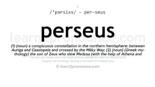 Pronunciation of Perseus  Definition of Perseus [upl. by Marron858]