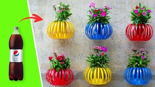 Recycle Plastic Bottles Into Hanging Lantern Flower Pots for Old Walls  Vertical Garden Ideas [upl. by Aseen]