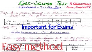 Chi Square Test [upl. by Eseilenna]