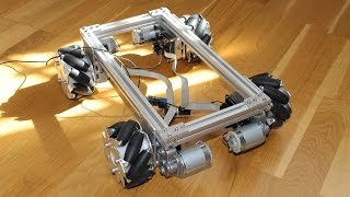 Mecanum wheel robot base  track stability test [upl. by Owain381]