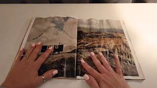 ASMR Paper Delight Crinkly Page Turning with Spine Creasing and Page Rubbing [upl. by Luy]