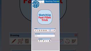 🔷Sketchup Short  1 Fast Fillet Trick [upl. by Anthea]