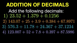 Addition of Decimals TagalogFilipino Math [upl. by Homere]