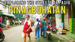 Exploring the streets in Brgy Pinagbuhatan Pasig City 4K  Real Life Philippines [upl. by Ardnassac27]