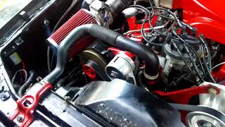 89 mustang b303 cam 17 roller rockers trick flow upper and lower intake gt40p heads [upl. by Hal]