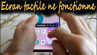 Ecran tactile samsung ne fonctionne que faire  2 façons [upl. by Yelahc154]