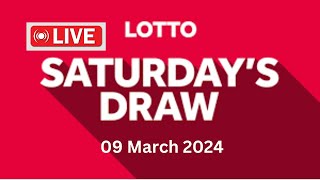 The National Lottery Lotto Draw Live Results from Saturday 09 March 2024  lotto live [upl. by Blaine]