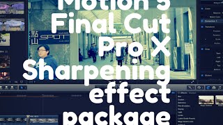 Final Cut Pro x  How to sharpen your footage [upl. by Atrebla244]