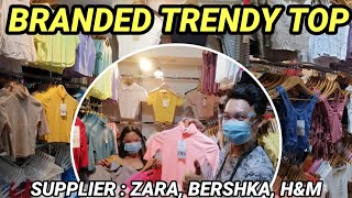 DIRECT SUPPLIER NG BRANDED TRENDY TOPS  ZARA PULL amp BEAR BERSHKA DIVIDED [upl. by Nylirahs]