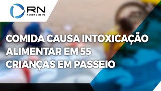 Comida causa intoxicação alimentar em 55 crianças durante passeio escolar em Ladainha [upl. by Aciret152]