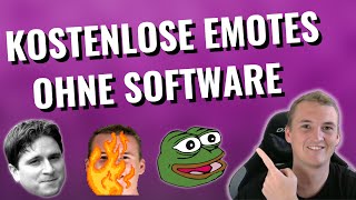 Twitch Emotes KOSTENLOS erstellen OHNE Software auch animiert [upl. by Alehcim]