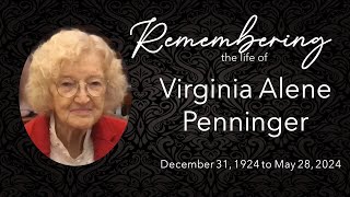 Virginia Penninger Memorial Service  061524 [upl. by Margaret]