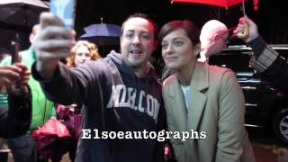 Marion Cotillard greets and signs autographs for fans promoting Two Days One Night [upl. by Nelaf]