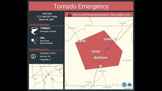 Newnan GA EF4 Tornado  My Close Call  3262021 [upl. by Heinrike]