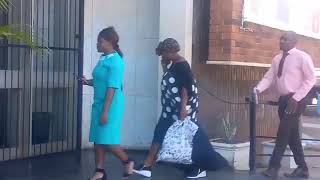 Mambo Dhutereres wife arrives at Harare Magistrate Court as she faces fraud charges [upl. by Kimball149]