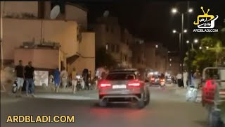 دهس مجموعة من سائقي دراجات نارية من طرف سائق سيارة Audi متهور خلق الرعب بمدينة مراكش 😱😱 [upl. by Ramunni]