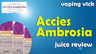 Ambrosia By Accies The Mix Lair Juice Review [upl. by Anotyad]