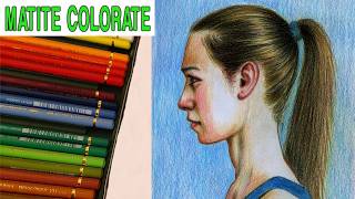 Ritratto con le matite colorate  Faber Castell  Polychromos [upl. by Tannen178]