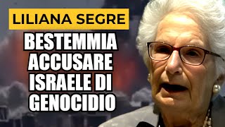 LILIANA SEGRE ISRAELE COMMETTE UN GENOCIDIO UNA BESTEMMIA [upl. by Bate]