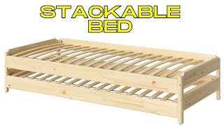 IKEA UTÅKER Review The Stackable Bed Solution For 2 Kids [upl. by Amatruda682]