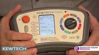 Kewtech KT65DL Multifunction Tester Demonstration [upl. by Morrell]