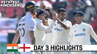 India vs England 5th Test DAY 3 Full Match Highlights  IND vs ENG 5th Test DAY 3 Full Highlights [upl. by Eellac]