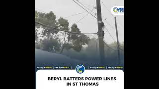 Breaking News Jos Power lines causing Serious Problems in St Thomas caused by Beryl [upl. by Zenda]