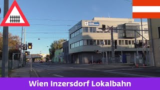 Železniční přejezdBahnübergang Wien Inzersdorf Lokalbahn A  28102023 [upl. by Laband]