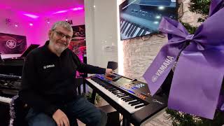 Yamaha Genos 2  Richard Bower Demonstrates Style Dynamic Control at Rimmers Music Edinburgh [upl. by Agostino]