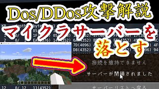 Dos攻撃・DDos攻撃を現役ハッカーが解説！自作ツールでマイクラサーバーを落とす！ [upl. by Siahc]