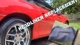 T top Headliner replacement 4thgen fbody camaro Z28 SS [upl. by Idnew441]