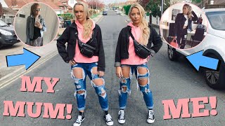 I dressed as IDENTICAL TWINS with my MUM for 24 hours [upl. by Neirad]