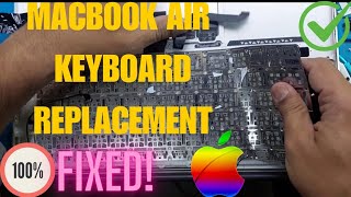 Macbook Air A1466 keyboard replacement  Replacing MacBook Air 13quot Mid 2011 Keyboard supertechlrc [upl. by Dyann]