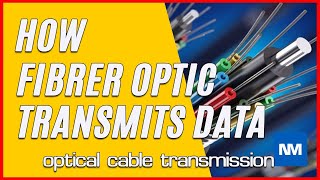 How do fiber optic cables transmit data fibre optic cable transmission [upl. by Emaj808]