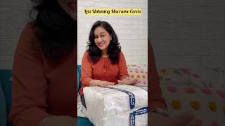 Let’s Unboxing Macrame Cords macramecordspari sunitascreativeworld macramecords [upl. by Airotnahs]