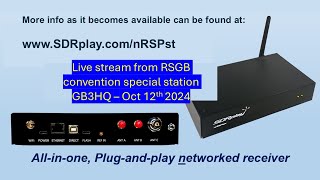 SDRplay nRSPST in the UK receiving GB3HQ QSOs live  second recording [upl. by Megen]