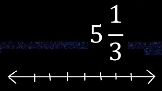 Localize 5 13 na reta numérica fração mista na reta frações mistas [upl. by Parrish443]