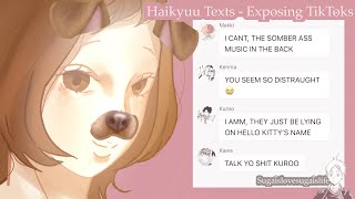 hana exposes tiktoks  haikyuu  PinC [upl. by Seessel]