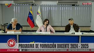 Programa de formacion docente 20242025 con la ministra de Ciencia y Tecnología Gabriela Jiménez [upl. by Atnod630]